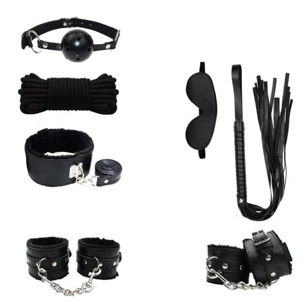 Premium 8-9 Piece Intimacy Wellness Kit - Soft Leather Comfort Accessories