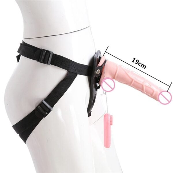 Dual-Stimulation Personal Wellness Device - Adjustable Vibrating Silicone Massager with Harness Support