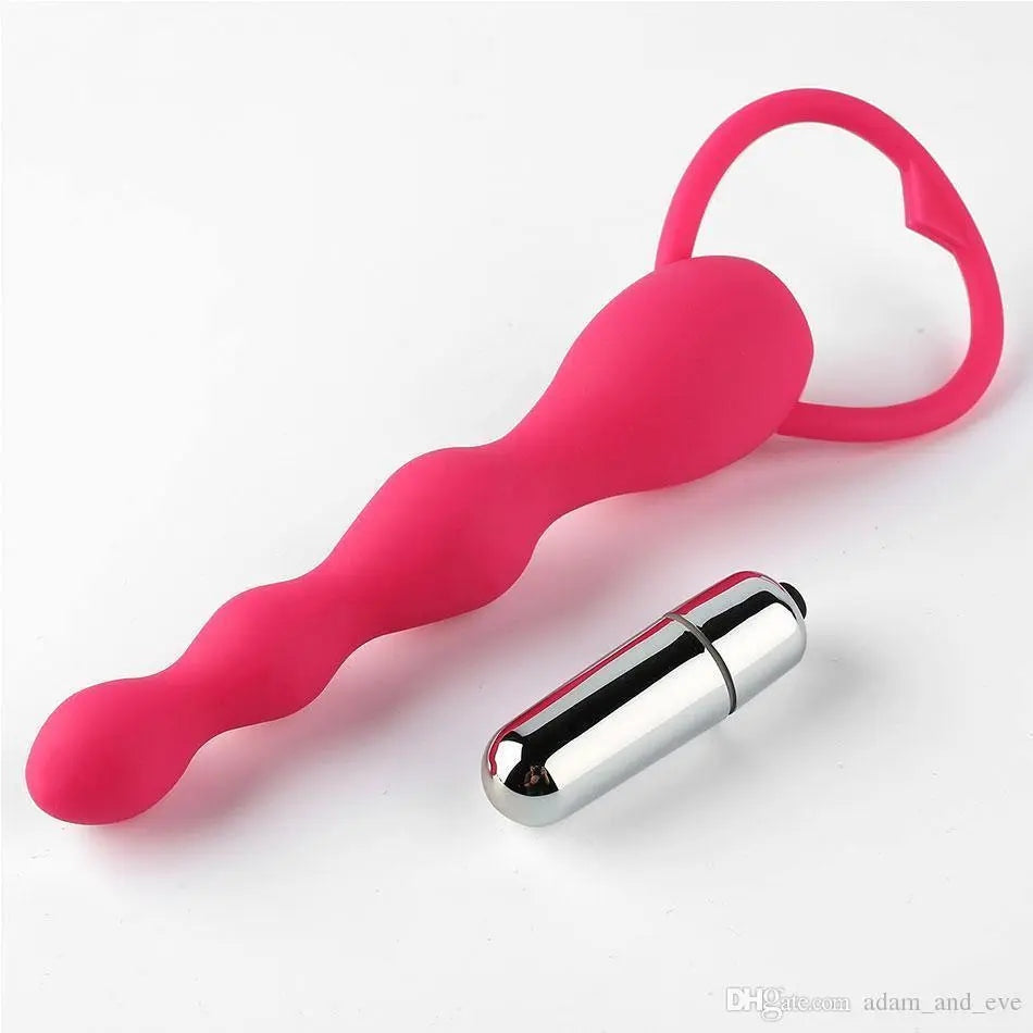 Beaded Personal Wellness Device – Multi-Speed Silicone Body Massager