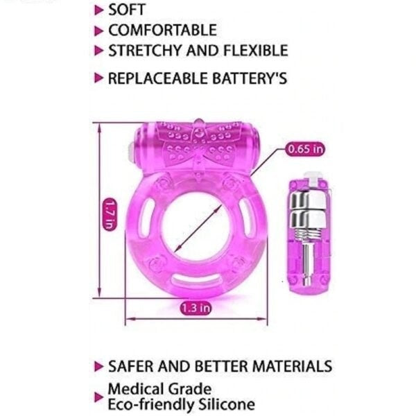 Men's Silicone Wellness Ring - Waterproof Vibrating Stamina Support Accessory