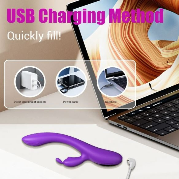 9-Mode Personal Wellness Device – Rechargeable Silicone Handheld Massager with LED Display