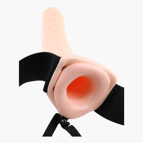 Dual-Stimulation Personal Wellness Device - Adjustable Vibrating Silicone Massager with Harness Support