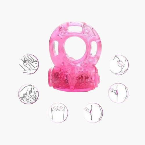Men's Silicone Wellness Ring - Waterproof Vibrating Stamina Support Accessory