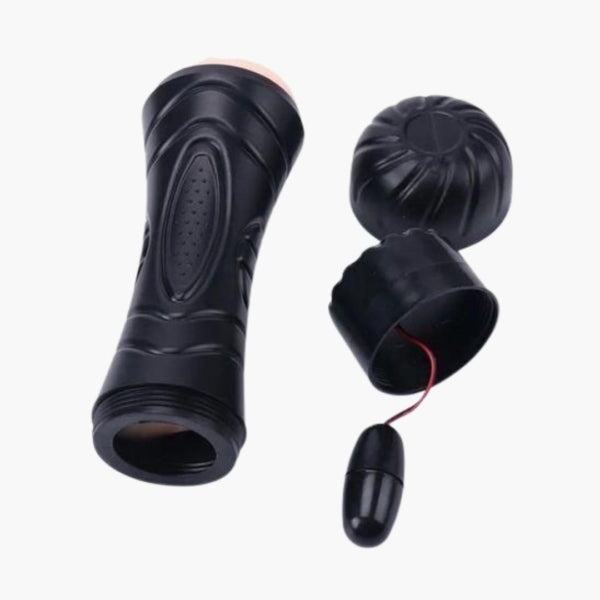 Men's Personal Wellness Sleeve - Textured Handheld Massager with Vibration