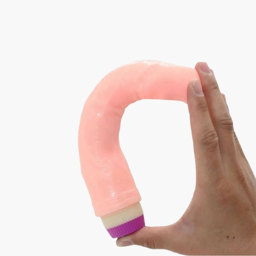 7-Inch Contoured Texture Personal Wellness Device - Adjustable Vibrating Silicone Massager