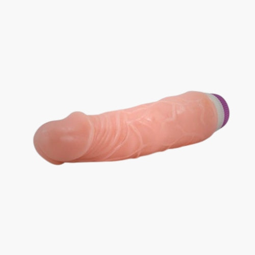 7-Inch Contoured Texture Personal Wellness Device - Adjustable Vibrating Silicone Massager