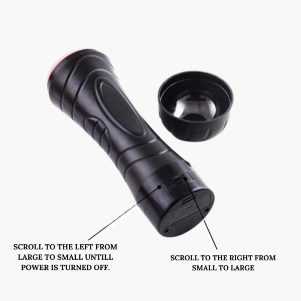 Men's Personal Wellness Sleeve - Textured Handheld Massager with Vibration