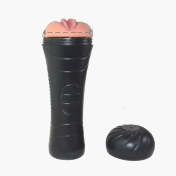 Men's Personal Wellness Sleeve - Textured Soft-Silicone Handheld Massager