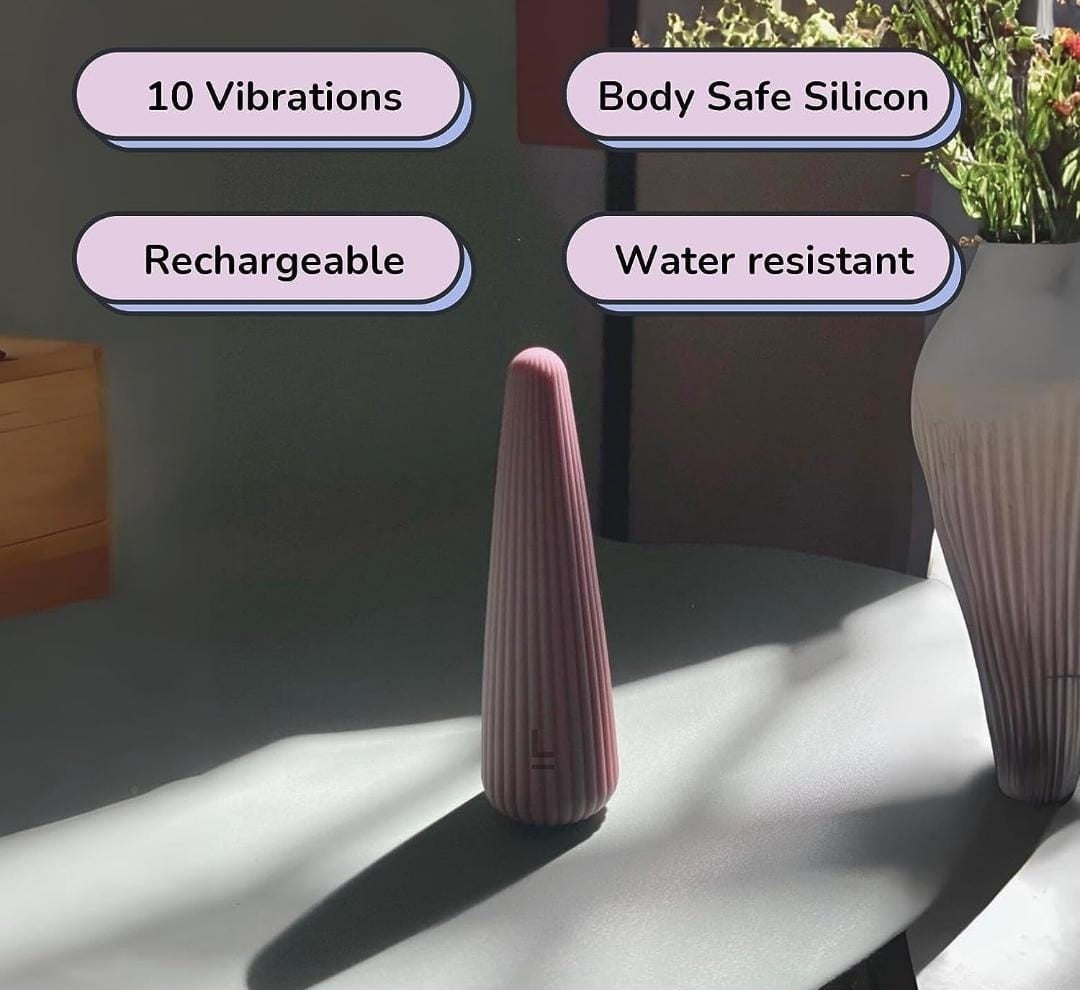 Vanila Personal Wellness Device – 10-Mode Textured Silicone Contour Massage