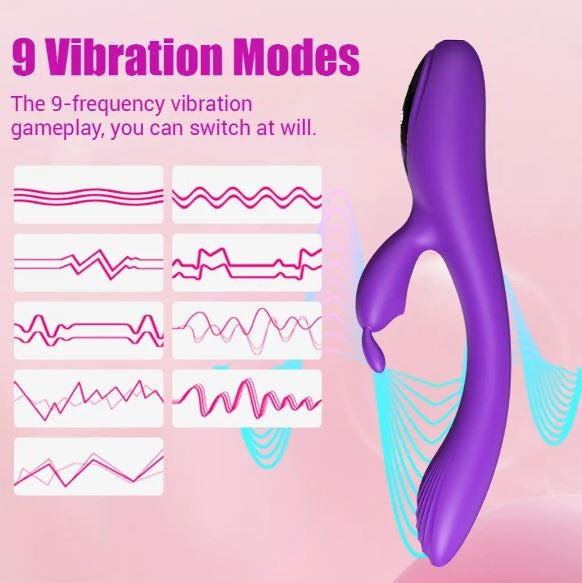 9-Mode Personal Wellness Device – Rechargeable Silicone Handheld Massager with LED Display