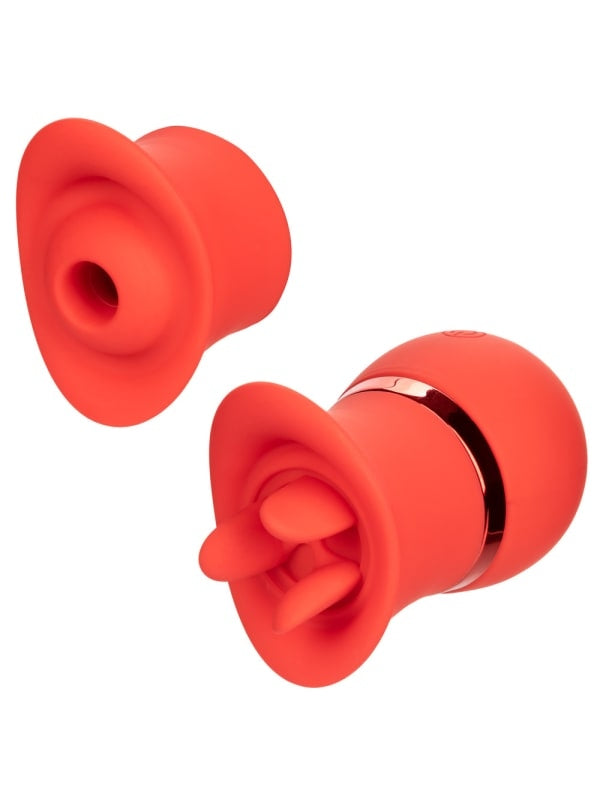 French Kiss Personal Wellness Set - Rechargeable 2-in-1 Silicone Sonic Massager