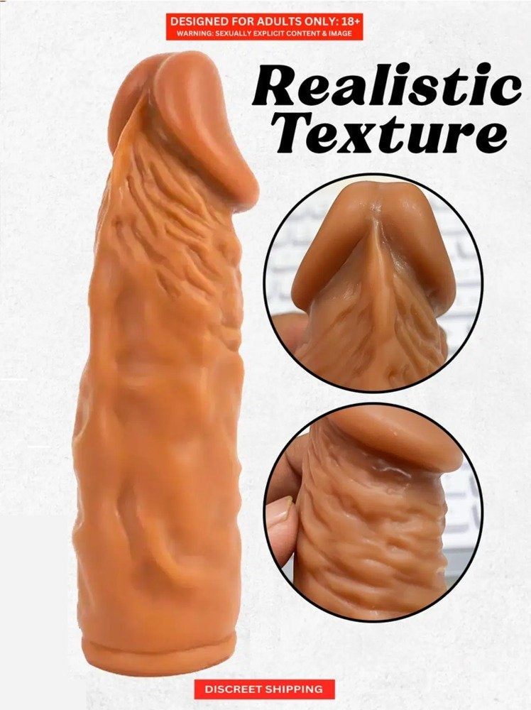 Dsigne Silicone Ribbed Personal Wellness Sleeve - 6 Inch