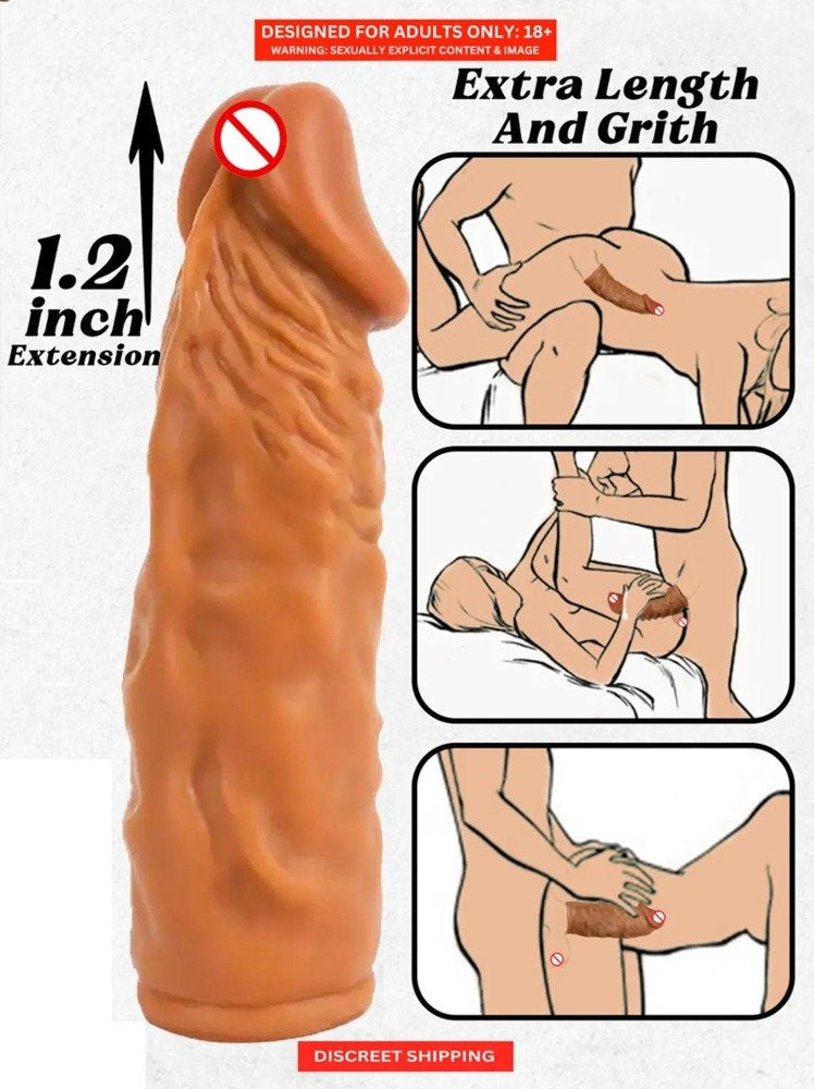 Dsigne Silicone Ribbed Personal Wellness Sleeve - 6 Inch