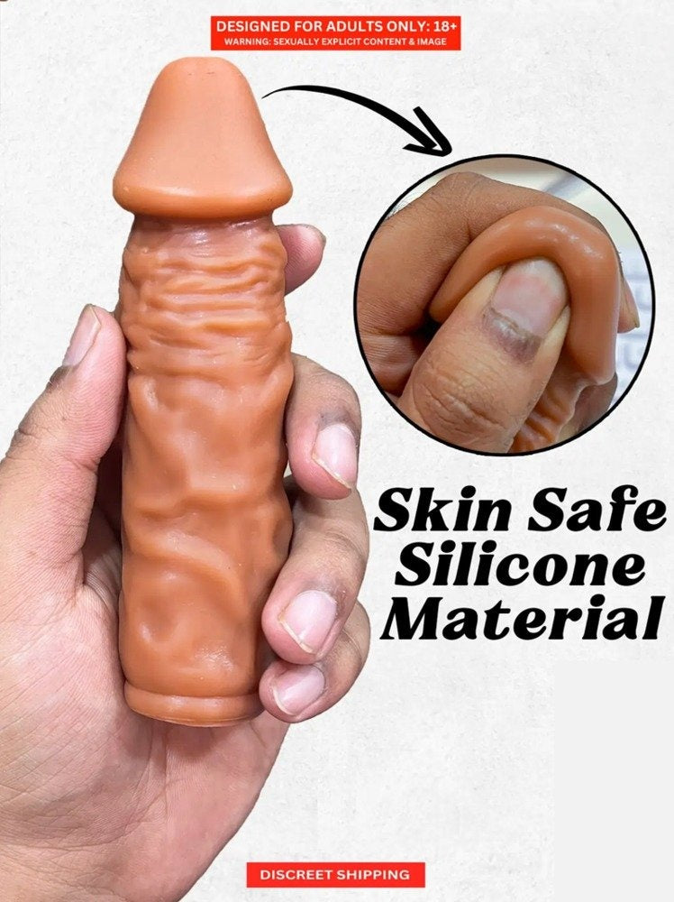 Dsigne Silicone Ribbed Personal Wellness Sleeve - 6 Inch