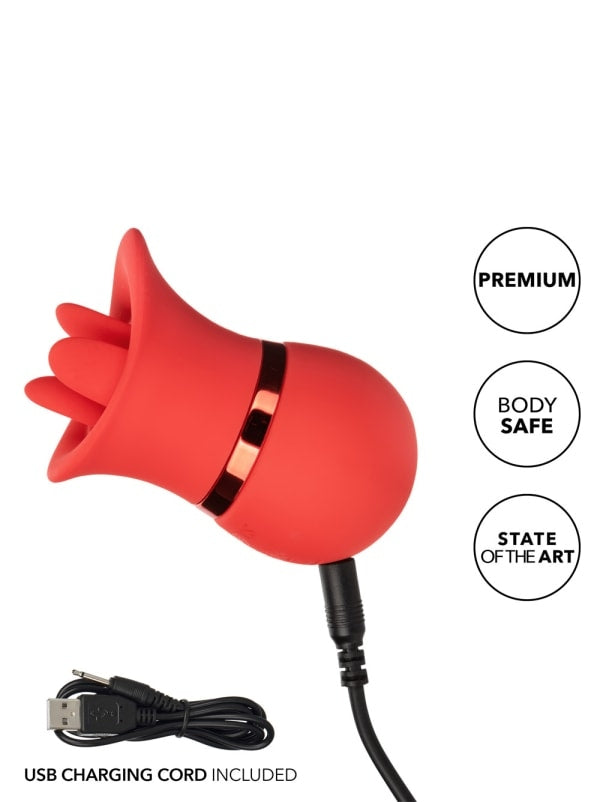 French Kiss Personal Wellness Set - Rechargeable 2-in-1 Silicone Sonic Massager