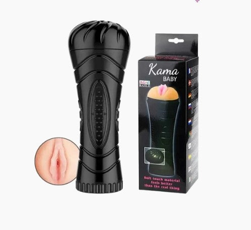 Men's Personal Wellness Sleeve - Textured Soft-Silicone Handheld Massager