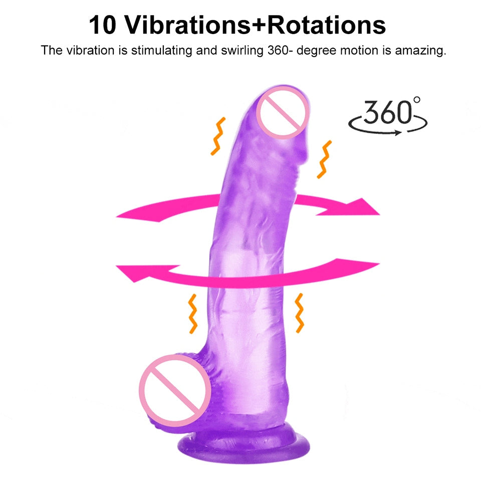 360-Degree Rotating Wellness Device - Adjustable Vibrating Silicone Personal Massager
