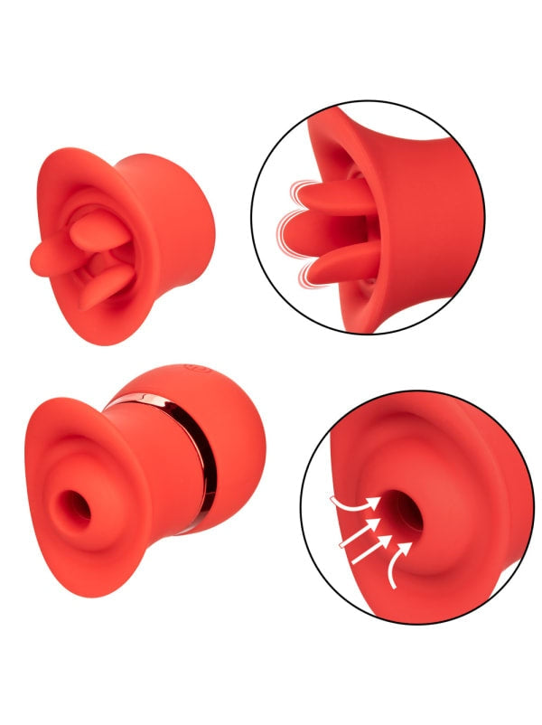 French Kiss Personal Wellness Set - Rechargeable 2-in-1 Silicone Sonic Massager